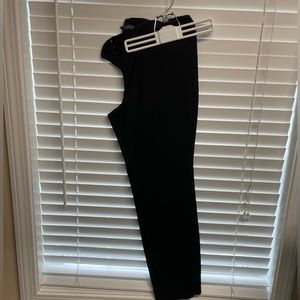 black stretchy dress pants